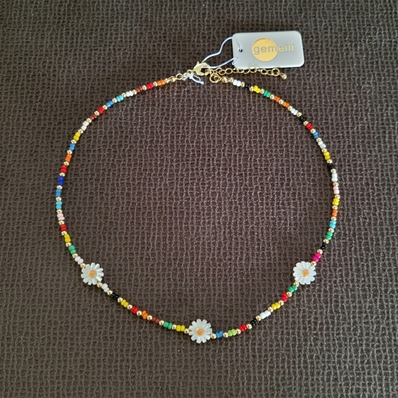 Gemelli👭 Rainbow🌈 Beads and Daisies🌼 Necklace - NWT - Picture 14 of 16
